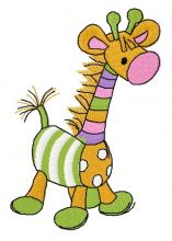 Toy giraffe embroidery design