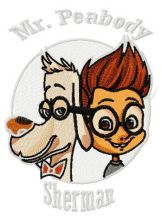 Sherman and Peabody embroidery design
