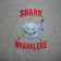 Embroidered Shark design on t-shirt