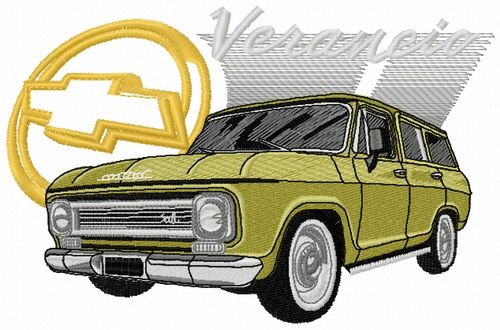Chevrolet Veraneio car machine embroidery design