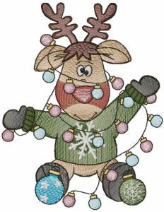 I will be like a Christmas tree embroidery design