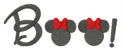 Minnie Boo machine embroidery design