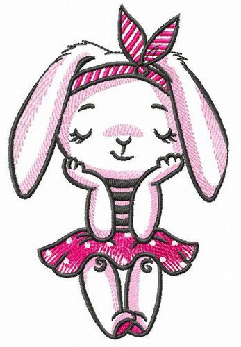 Bunny dreams machine embroidery design