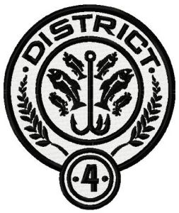 District 4 embroidery design