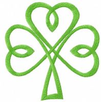 Irish clover free embroidery design 4