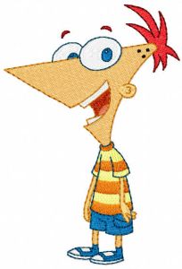 Phineas embroidery design