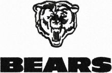 Chicago Bears Logo embroidery design