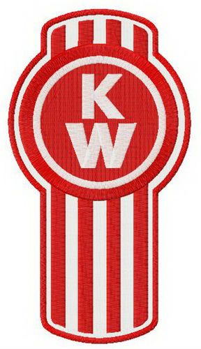 Kenworth alternative logo machine embroidery design
