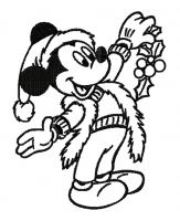Christmas Mickey Mouse 5 embroidery design