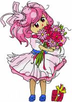 Malvina is birthday embroidery design