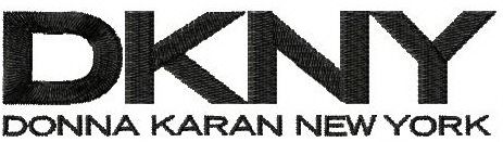 DKNY logo machine embroidery design