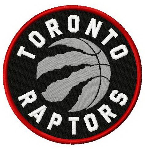 Toronto Raptors logo machine embroidery design