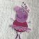 Peppa pig ballerina design on towel7