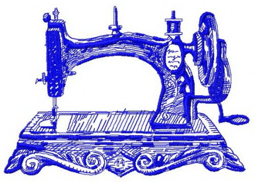 Old sewing machine 2 machine embroidery design