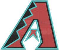 Arizona Diamondbacks primary logo 2024 embroidery design