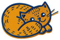 My little cat embroidery design