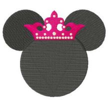 Princess Minnie embroidery design