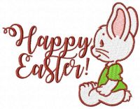 Happy Easter free embroidery design 3