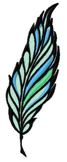 Feather 13 machine embroidery design