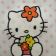 Hello Kitty embroidred on romper