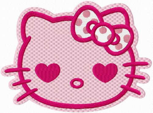 Hello Kitty Pink machine embroidery design