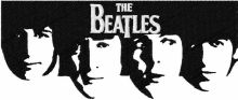 The Beatles logo embroidery design