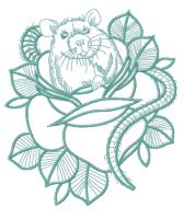 Unexpected find embroidery design