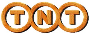 TNT logo embroidery design