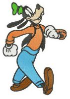 Walking Goofy embroidery design