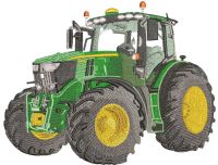 John Deere 7R Tractor embroidery design