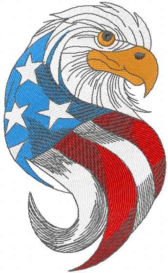 American Eagle embroidery design 3