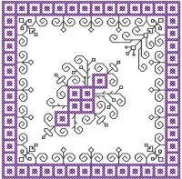 Cross stitch decoration free embroidery design 14