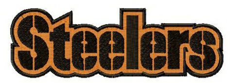 Pittsburgh Steelers wordmark logo machine embroidery design