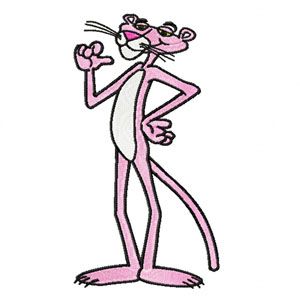 Pink Panther 1 machine embroidery design