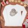 long sleeve tee surrounded by christmas santa claus embroidery design