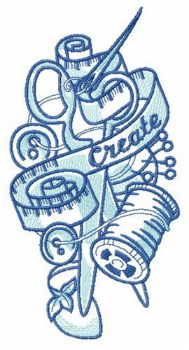 Tailor's mix machine embroidery design