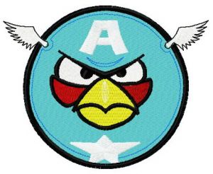 Angry Birds Blue 2 embroidery design