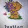 Water soluble stabilizer with Teddy bear embroidery design