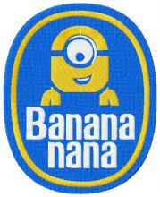 Banana nana embroidery design