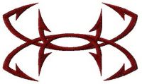 Under Armour Fish Hook logo embroidery design