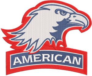 American Eagles Alternate Logo embroidery design embroidery design