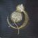Fairy dandelion embroidered design