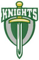 Northeastern Knights logo embroidery design