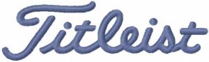 Titleist logo embroidery design
