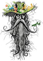 Root man embroidery design