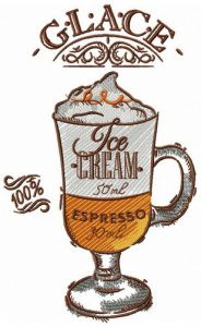 Hot glace embroidery design