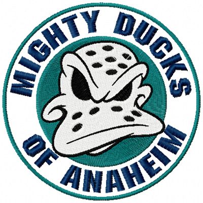 Anaheim mighty duck machine embroidery design