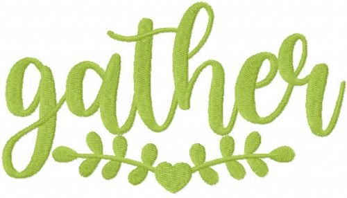 Gather free embroidery design