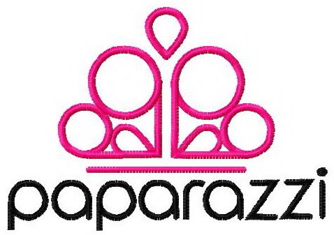 Paparazzi accesories logo machine embroidery design