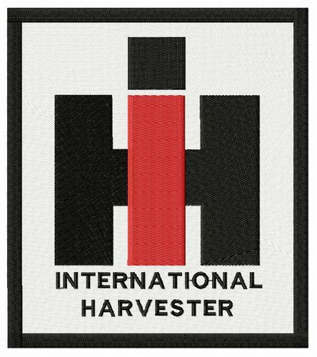International Harvester logo machine embroidery design
